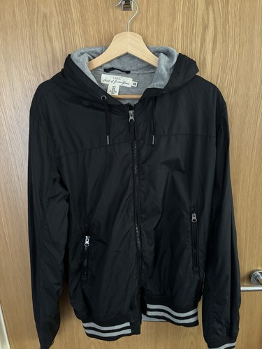 G mens black hooded - h&m,