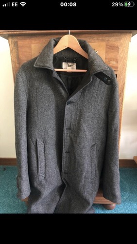 Mens tweed balmacan wool - h&m,
