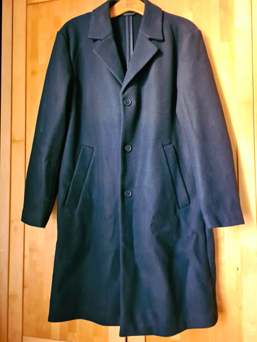 Men black wool long - wool,